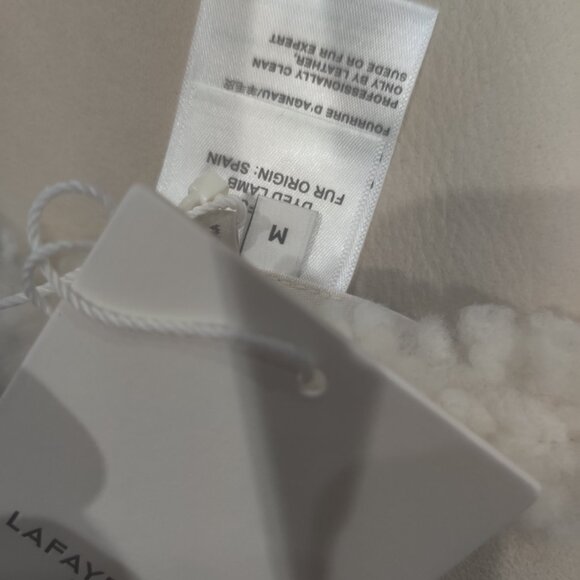 Lafayette 148 shearling reversible jacket size M New $5998 (roomy) - Picture 5 of 6